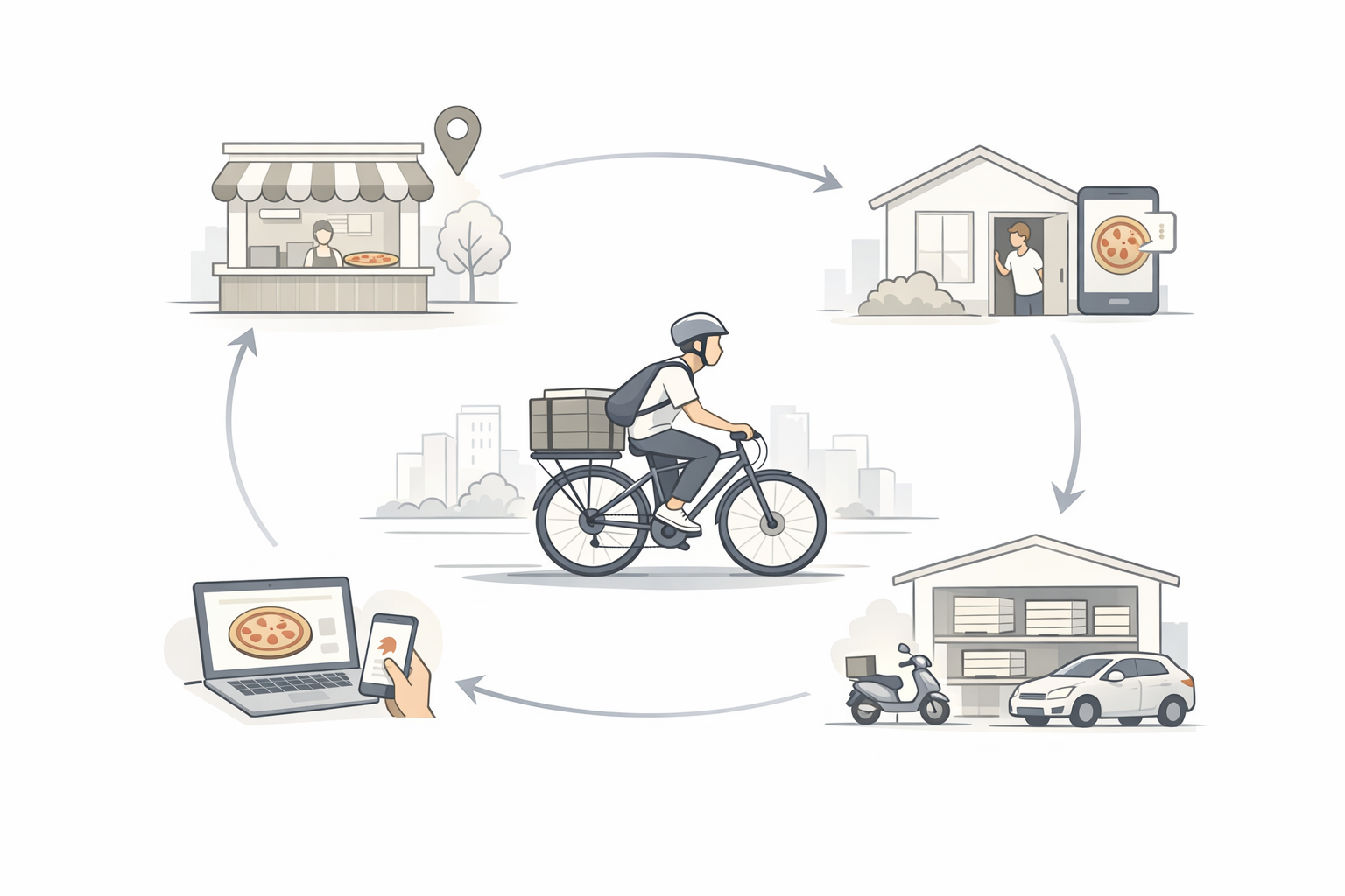 Pizza delivery system overview